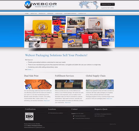 Webcor-Packaging Homepage 1440px