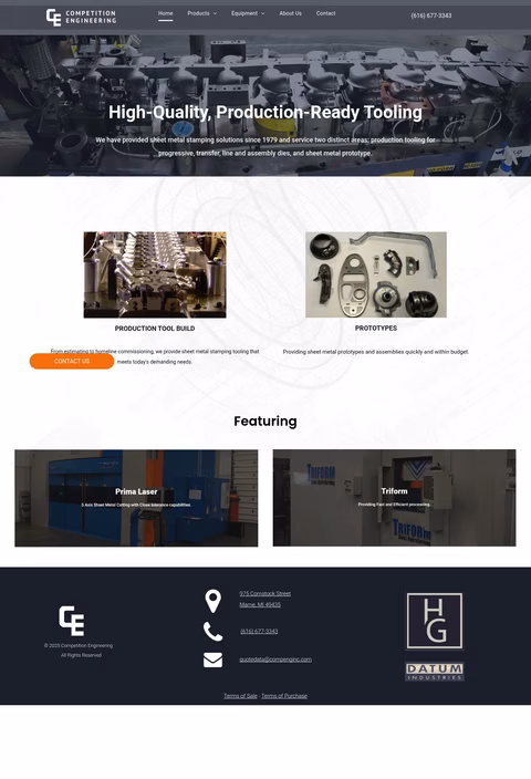Competition-Engineering Homepage 1440px