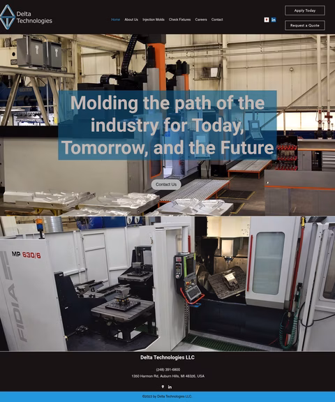 Delta-Technologies Homepage 1440px
