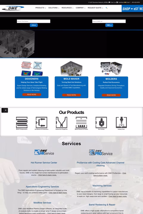 Dme-Company Homepage 1440px