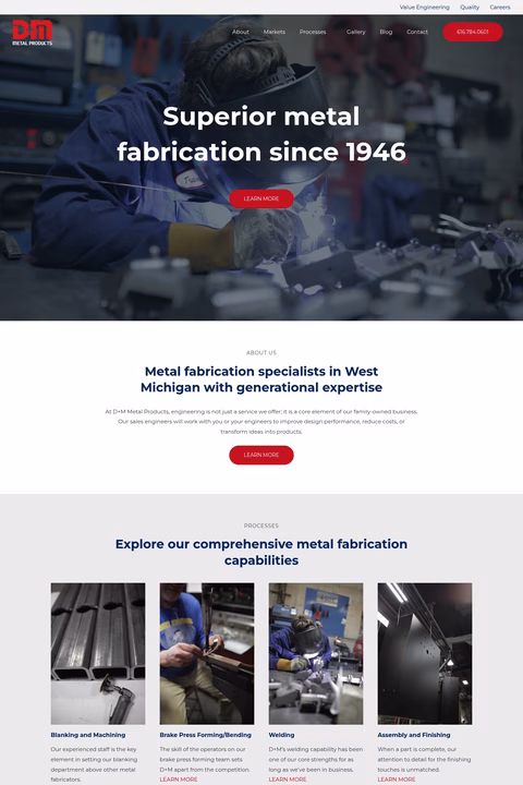 D-M-Metal-Products Homepage 1440px