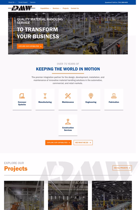 Dearborn-Mid-West-Conveyor-Company Homepage 1440px