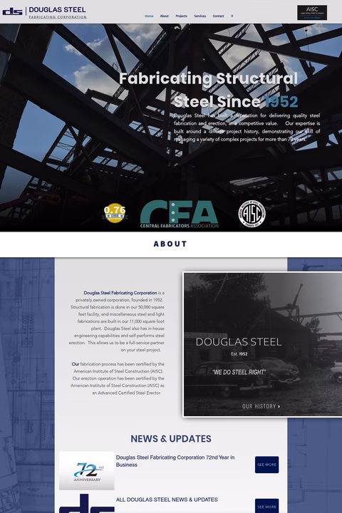 Douglas-Steel-Fabricating Homepage 1440px