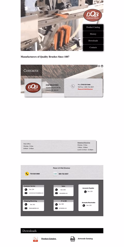 Detroit-Quality-Brush Homepage 1440px