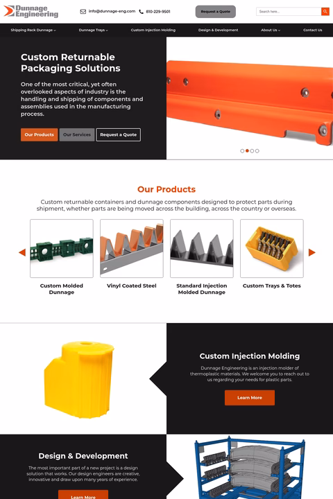 Dunnage-Engineering Homepage 1440px