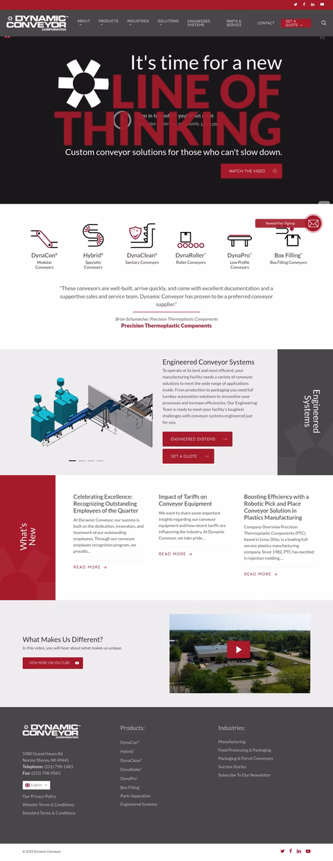 Dynamic-Conveyor Homepage 1440px