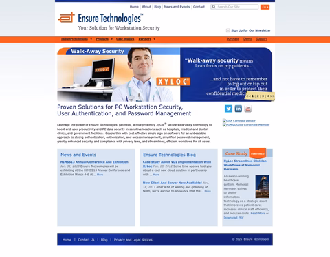 Ensure-Technologies Homepage 1440px