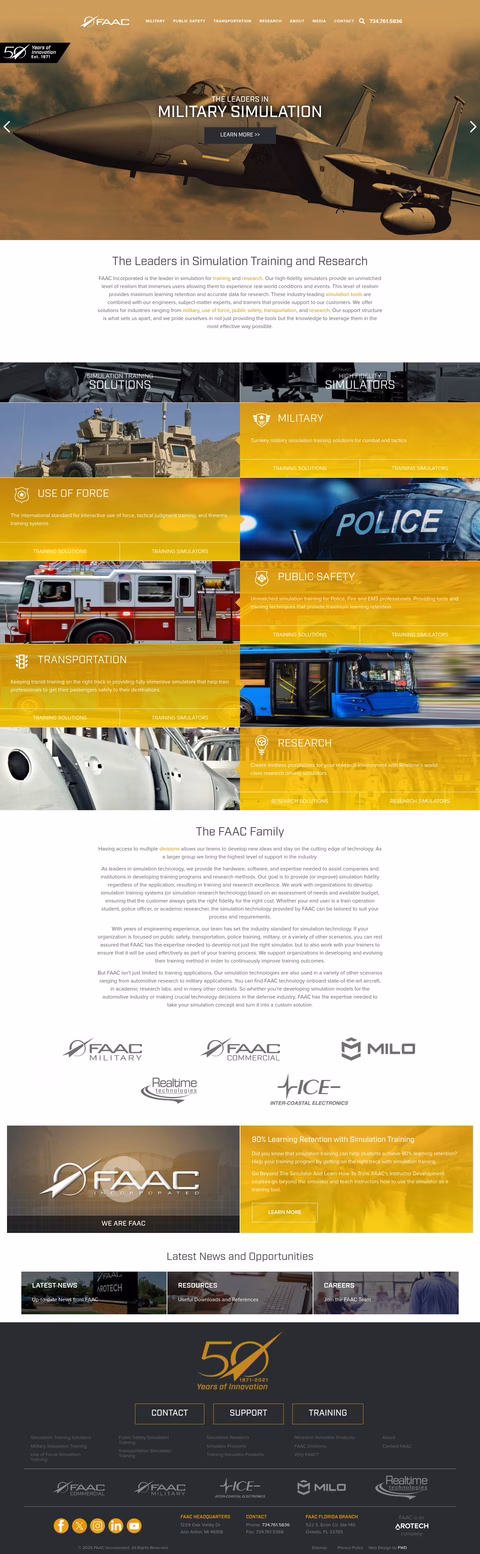 Faac Homepage 1440px