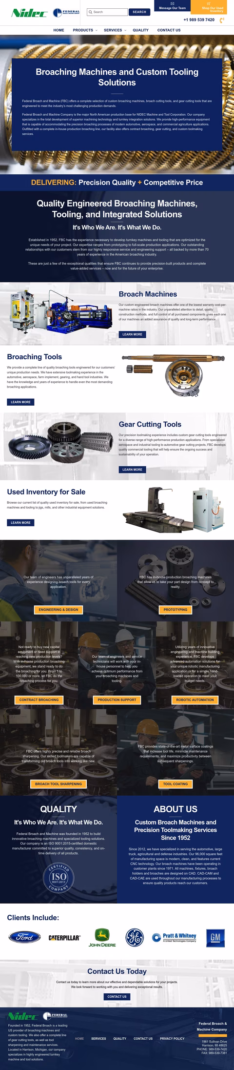 Federal-Broach-Machine-Company Homepage 1440px