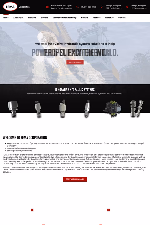 Fema-Corporation Homepage 1440px