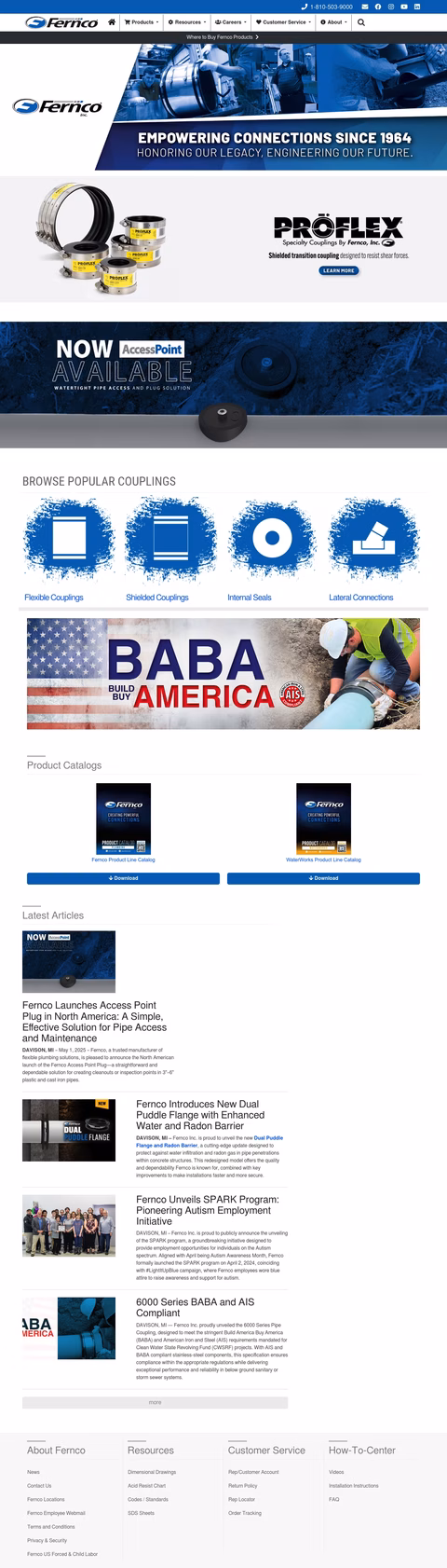 Fernco-Inc Homepage 1440px