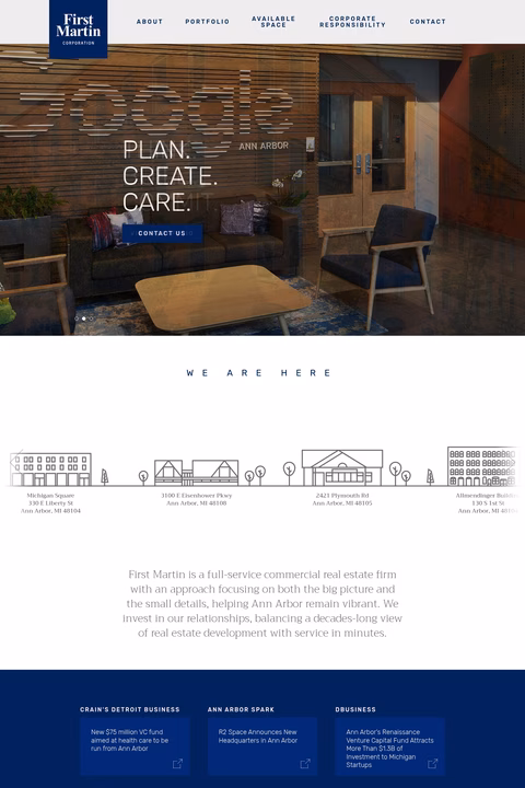 First-Martin-Corporation Homepage 1440px