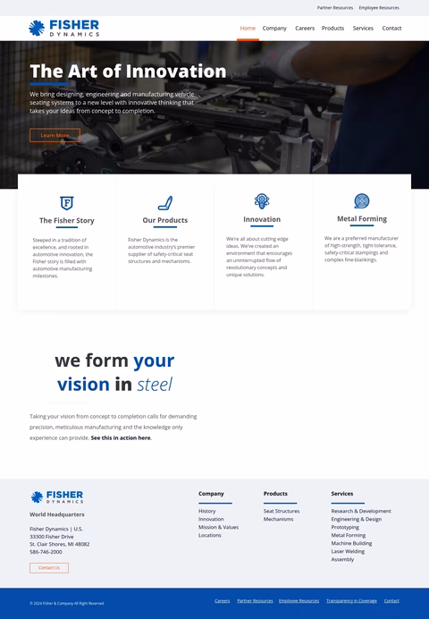 Fisher-Company Homepage 1440px