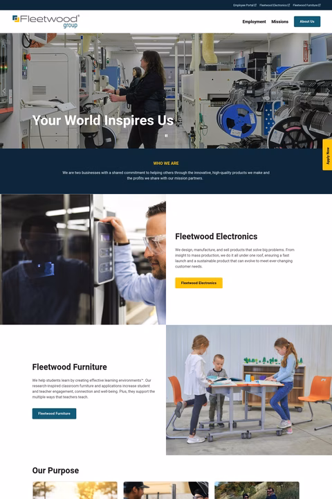 Fleetwood-Group Homepage 1440px