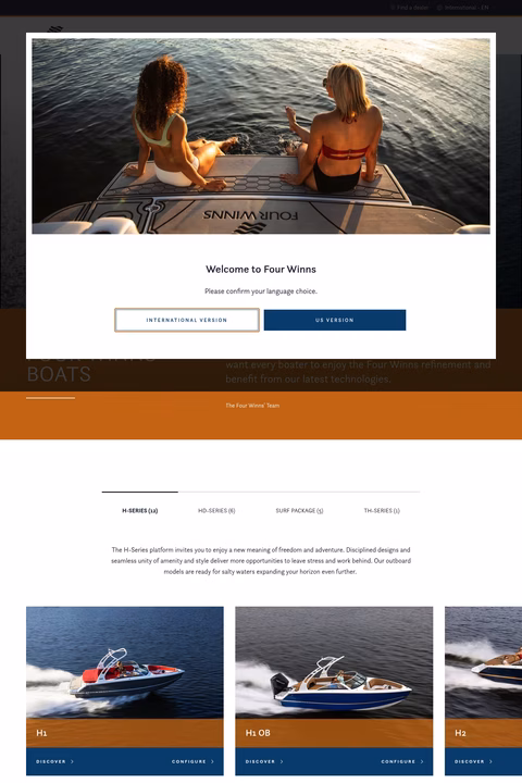 Four-Winns Homepage 1440px