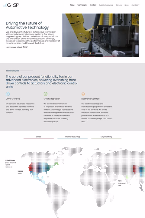 Ghsp-Corporation Homepage 1440px