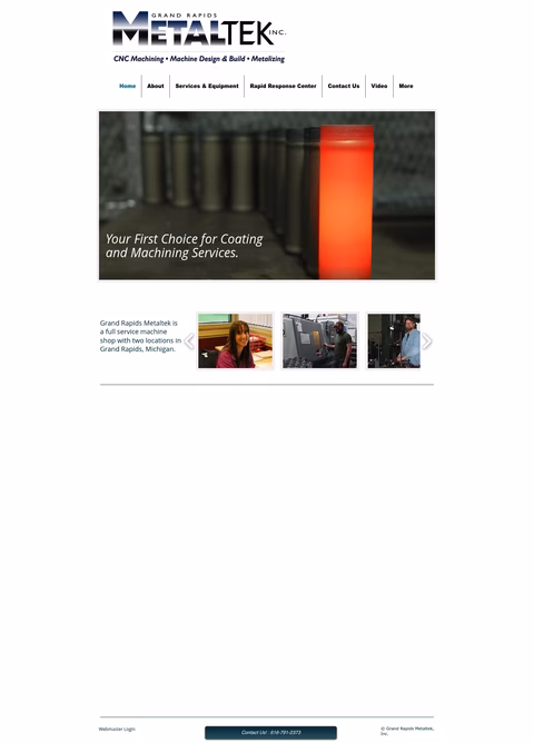 Grand-Rapids-Metaltek Homepage 1440px