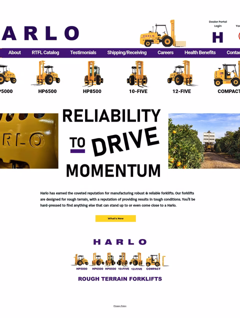 Harlo-Corporation Homepage 1440px