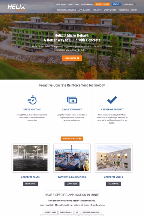 Helix-Steel Homepage 1440px