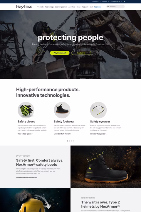 Hexarmor Homepage 1440px