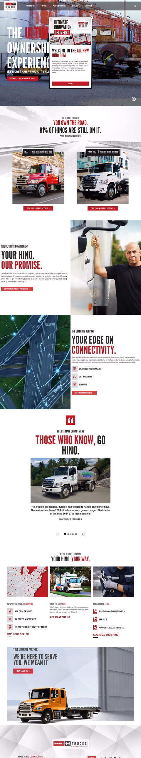 Hino-Motors Homepage 1440px