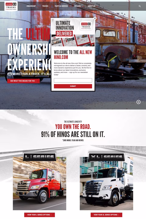 Hino-Motors Homepage 1440px