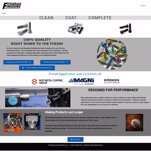 Fitzgerald-Finishing Homepage 1440px