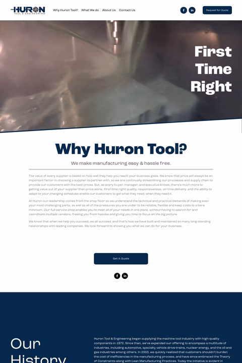 Huron-Tool-Engineering Homepage 1440px