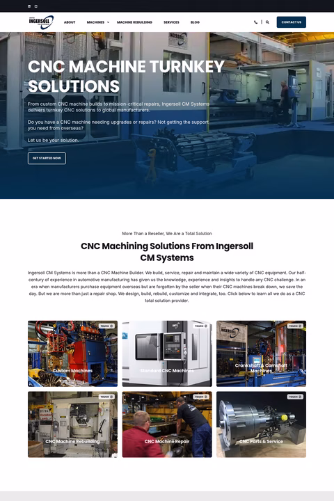 Ingersoll-Cm-Systems Homepage 1440px