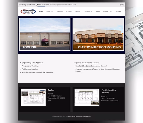 Innovative-Mold-Inc Homepage 1440px
