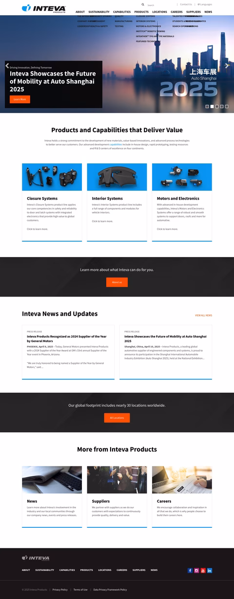 Inteva-Products Homepage 1440px