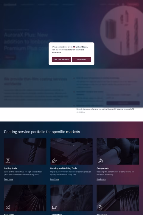 Ionbond Homepage 1440px