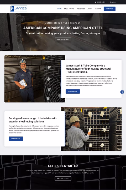 James-Steel-Tube Homepage 1440px