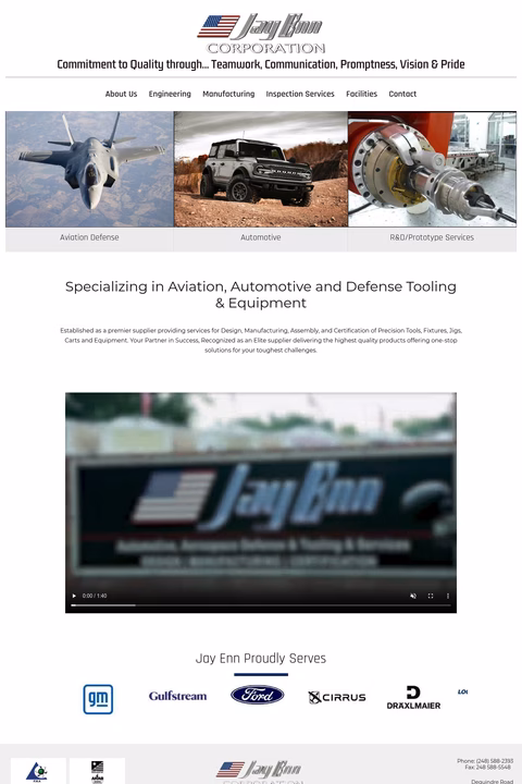 Jay-Enn-Corporation Homepage 1440px