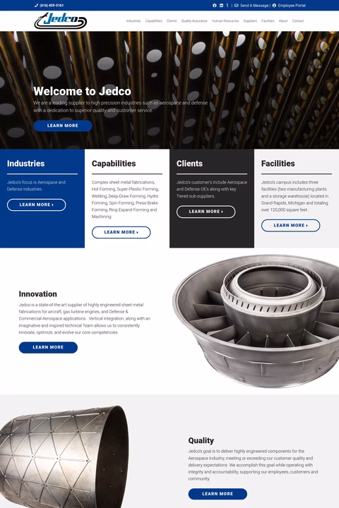 Jedco-Inc Homepage 1440px