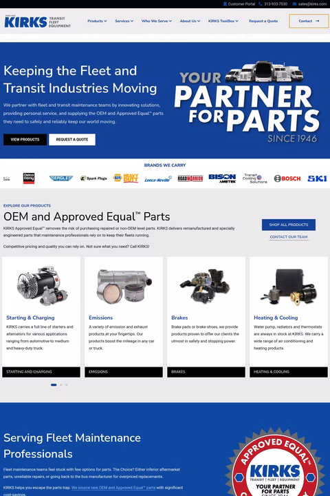 Kirks-Automotive Homepage 1440px