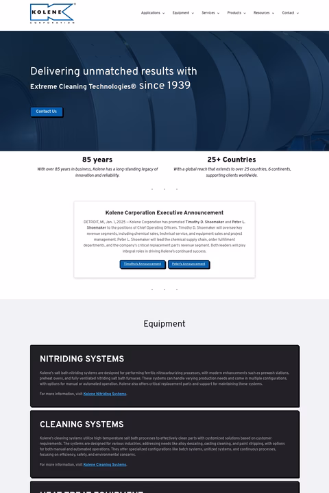 Kolene-Corporation Homepage 1440px