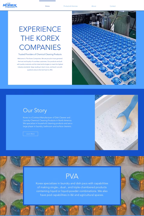 The-Korex-Companies Homepage 1440px