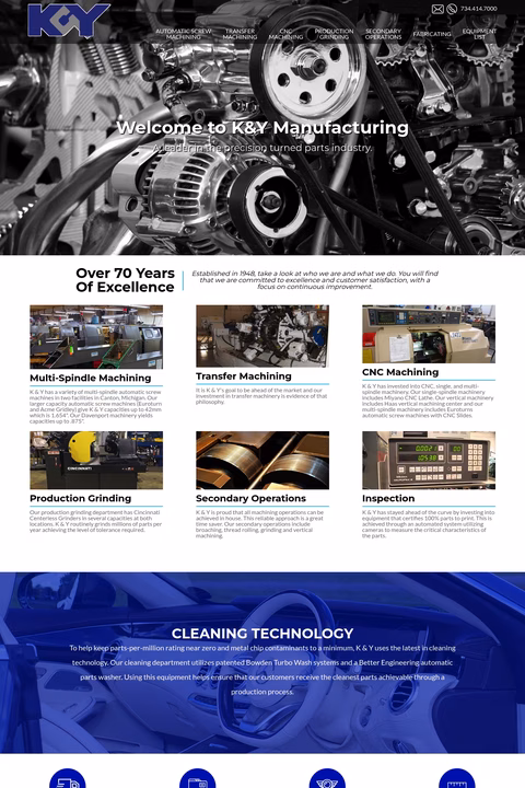 K-Y-Manufacturing Homepage 1440px