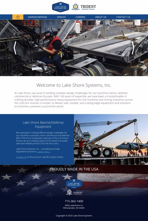 Lake-Shore-Systems Homepage 1440px