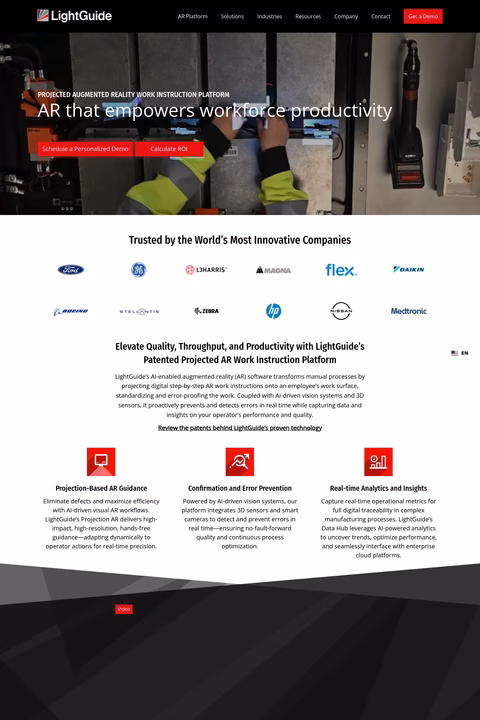 Lightguide-Systems Homepage 1440px