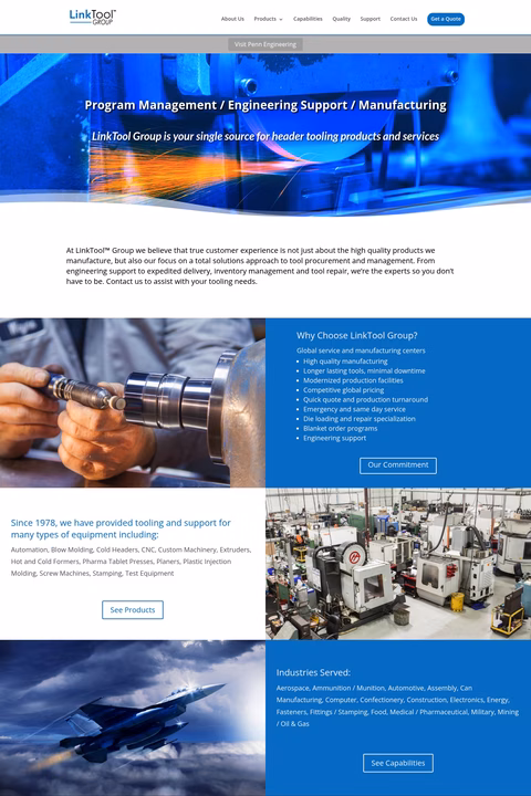 Linktool-Group Homepage 1440px