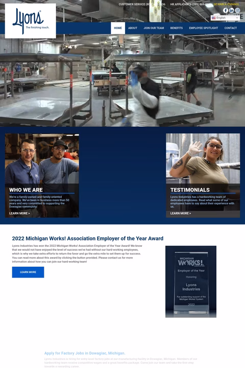 Lyons-Industries Homepage 1440px