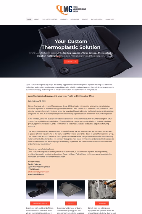 Lyons-Manufacturing-Group Homepage 1440px