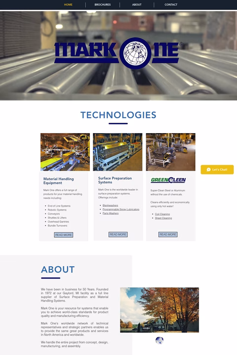 Mark-One-Corporation Homepage 1440px