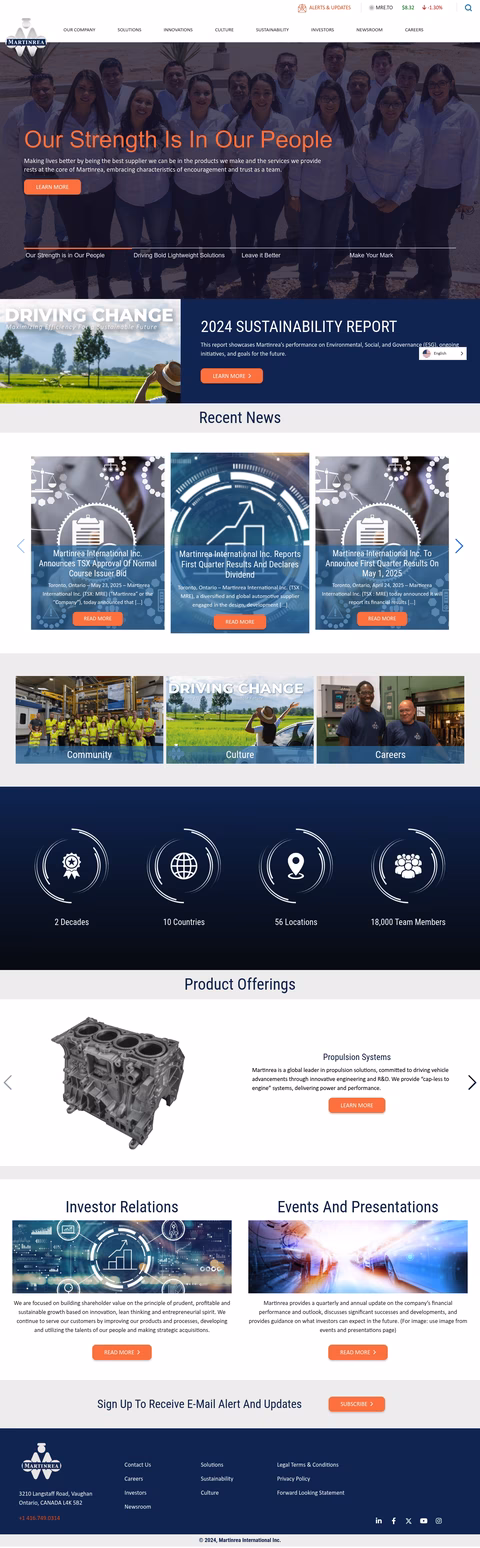 Martinrea-International Homepage 1440px