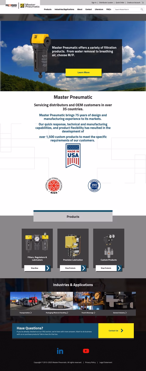 Master-Pneumatic Homepage 1440px