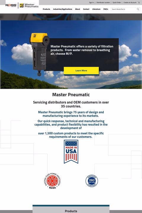 Master-Pneumatic Homepage 1440px