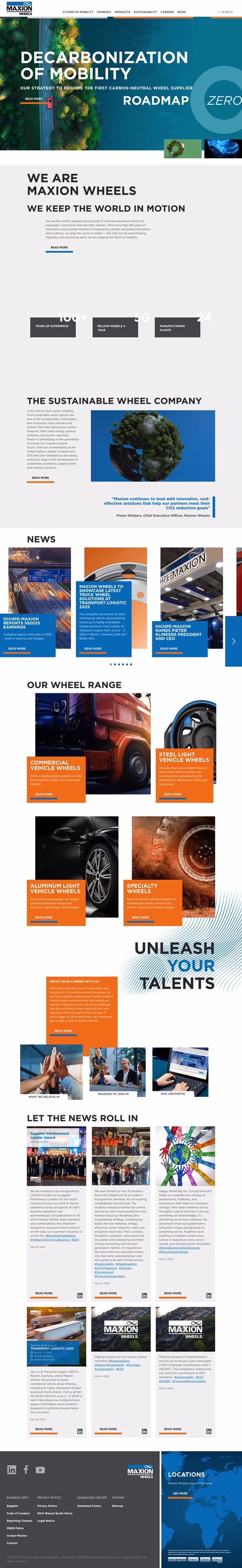 Maxion-Wheels Homepage 1440px
