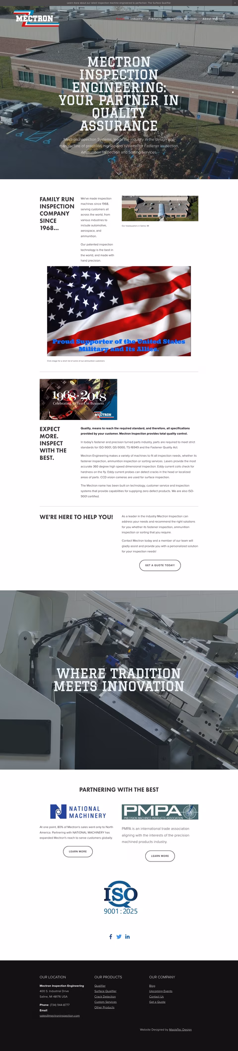 Mectron-Engineering Homepage 1440px